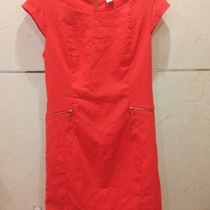 Orange Midi Dress From Vero Moda