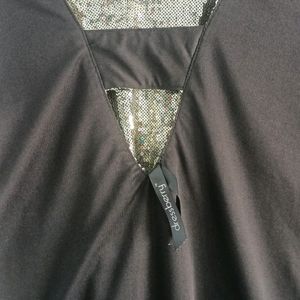 Sequined Detail Party Wear Dress