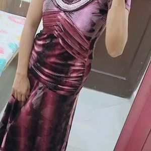 Velvet Bodycon Mermaid Style Long Dress