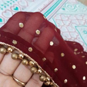 Maroon Patiala Dress