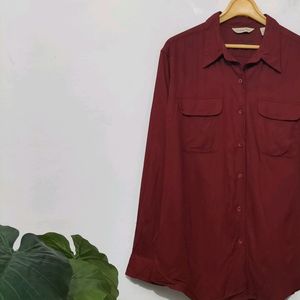 Solid Maroon Shirt