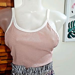 New Shein Pink Bodysuit With Pressbutton