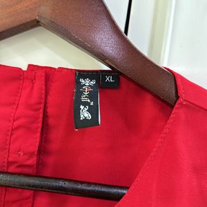 Red Xl Solid Top