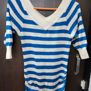 Blue Striped Sweater