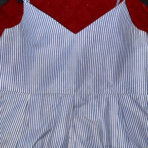 Blue Striped Top Women