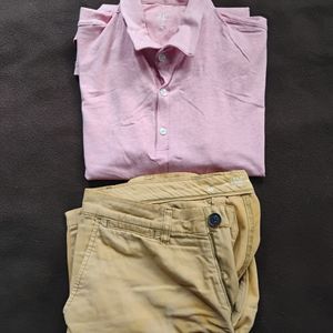 H&M Shorts+Polo Tee Shirt Set