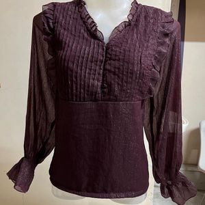 Korean Glittery Party Wear Top