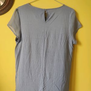 Marks And Spencer Powder Blue Top