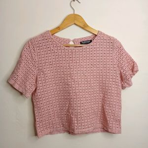 Pink Colour Casual Top (Girl' s)