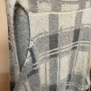 Fort Collins Checkered Front Open Cardigan