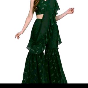 Bust Waist 28/30 /32 No Coim Ready To Wear Saree