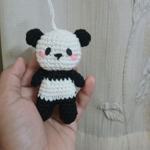 Crochet Panda Keychain 💗🐼