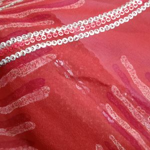 Pu Crepe Saree With Beautiful Embroidery