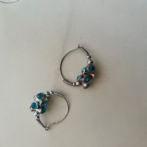 Hoop Earrings Blue