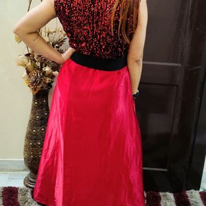 Beautiful Red Party Wear Dress