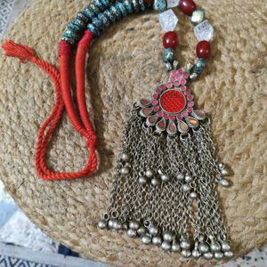 Original Vintage Afghani Heavy Neckpiece