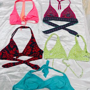 Combo Of 5 Branded Halter Neck Bra