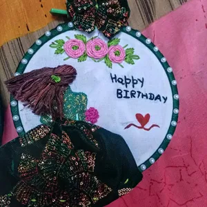 Birthday hoop Embroidery 🥰NA😍