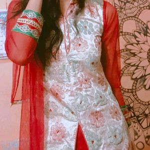 Kurta Sharara With Net Dupatta