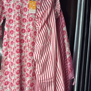 Women’s Pink Kurta Plazzo Duppata