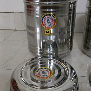 Stainless Steel Container, Set Of 3