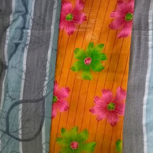 Saree With Beautiful Flower 🌺🌹