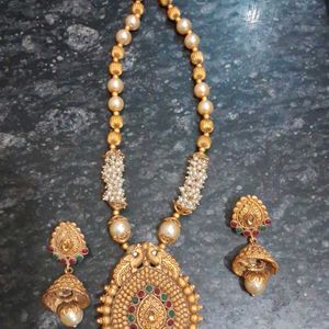 Peacock Design Maharastrian Jewellery Set