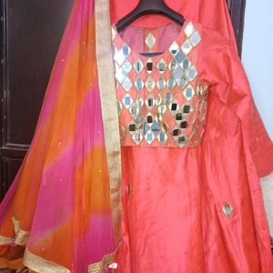 Beautiful Real Mirror Lehenga ✅