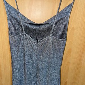 Shein Silver Shimmery Bodycon Slip Dress