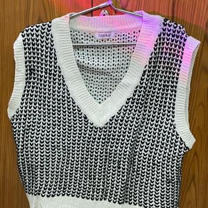 Knitted Hearts Vest Top