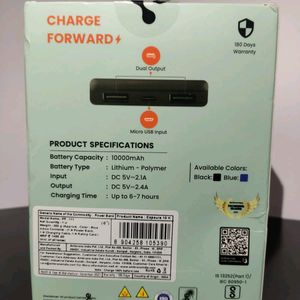 Ambrane PP111 10000mah Powebank