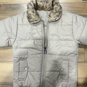 Girls jacket fur inside