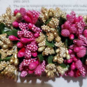 Pink Woman Trendy  Artificial Flowers Gajra