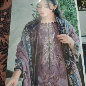 Pakistani Dupatta Suit With Patch Digital Print