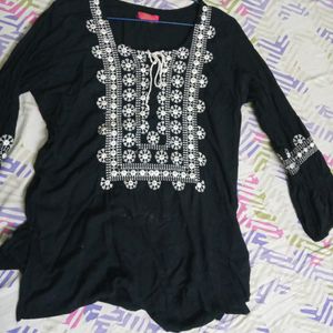 Black  Kurti Top