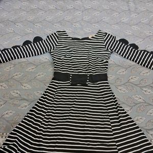 Black And White Midi Frock