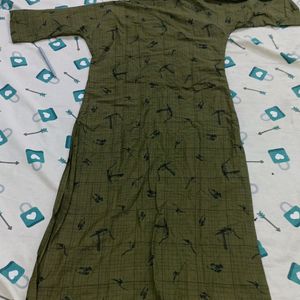 Beautiful Olive Green Kurta