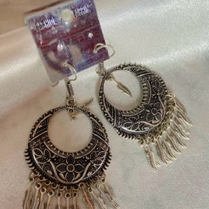 Oxidised Jhumka Earring