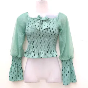 CUTE  BOW TOP ( Unused) 💚 ☘️🍃