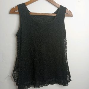 Black Casual Top (Girl' s)