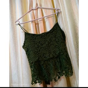 Lifestyle Green Shimmery Top