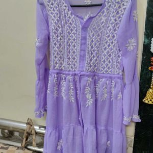 Short Chikankari Kurti