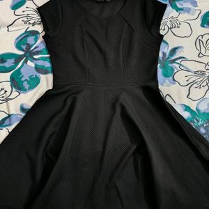 A-Line Black Dress | L