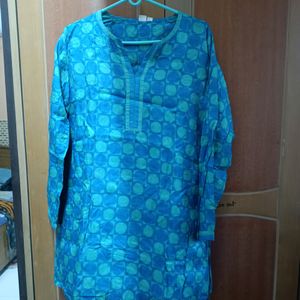 🆕132. Short Kurti Dark Cyan 🆕