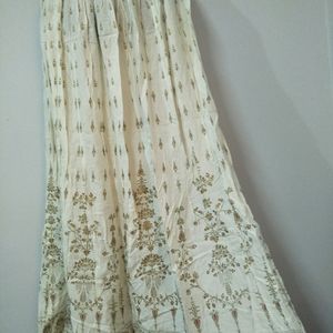 White Ethnic Skirt