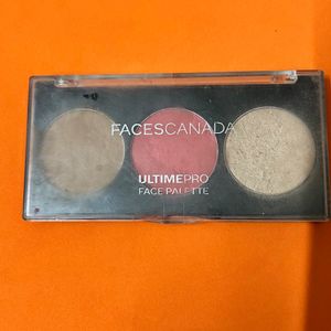 3 In 1 Contour Palette With Compact Powder