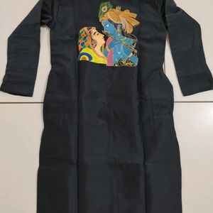 Black Men's Kurta