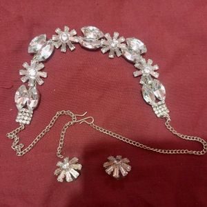 AMERICAN DIAMOND Necklace Set