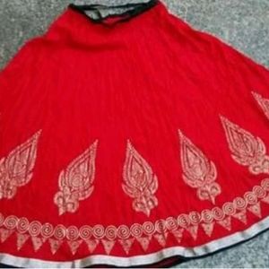 Red Ethnic Skirt💃