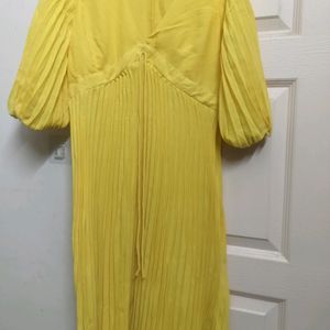 Pleated Yellow Top